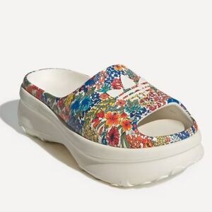 adidas Floral Mules - Multicolor